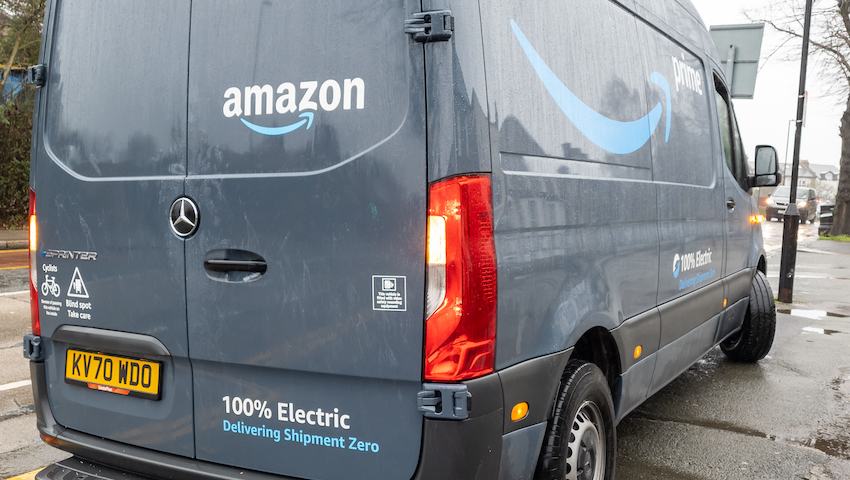 Amazon electric delivery van