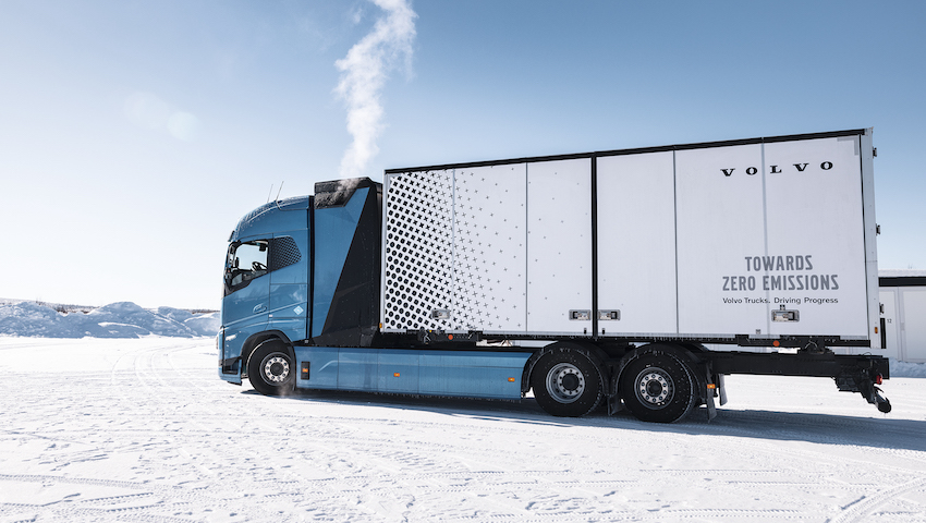 Volvo Trucks hydrogen ele tric truck test