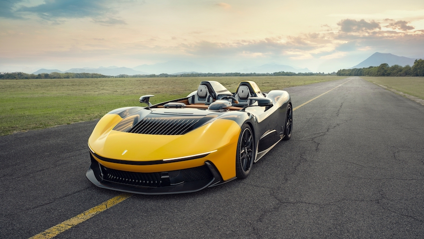Automobili Pininfarina has unveiled the world's first pure-electric, open top hyper Barchetta - the breathtaking new B95.