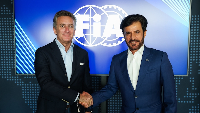 AGAG Alejandro with BEN SULAYEM Mohammed (uae), President of the FIA, portrait, during the 2023 Formula 1 Qatar Airways Hungarian Grand Prix, 11th round of the 2023 Formula One World Championship from July 21 to 23, 2023 on the Hungaroring, in Mogyoro