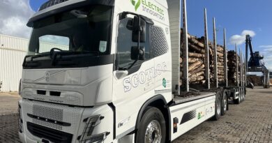 Electric Highland timber truck