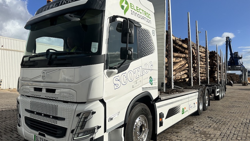 Electric Highland timber truck