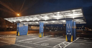 The NHS has installed Scotland’s first pop-up EV charging and solar car park at Raigmore Hospital, in Inverness