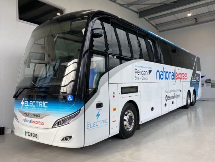 Travel operator National Express is to become the UK’s first coach company to trial a new battery electric vehicle on one of its routes.