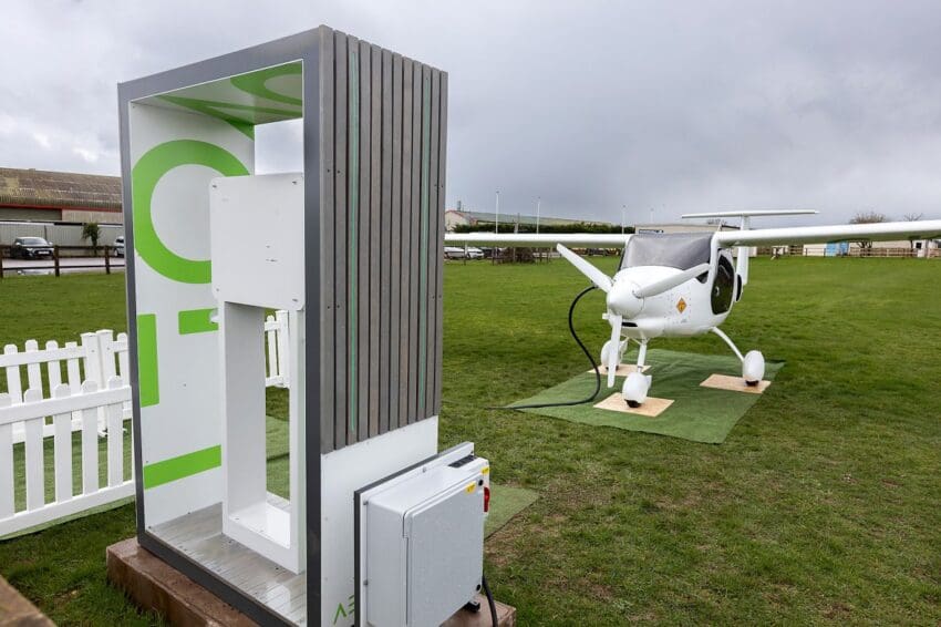 Aerovolt has unveiled the world's first public charging network for electric planes as aviation industry looks to develop clean-flying aircraft