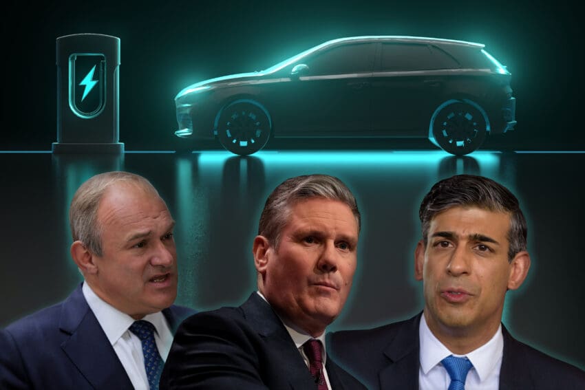 Parties pledge everything from more chargers to scrappage schemes and new plug-in car grants as they try to attract voters.