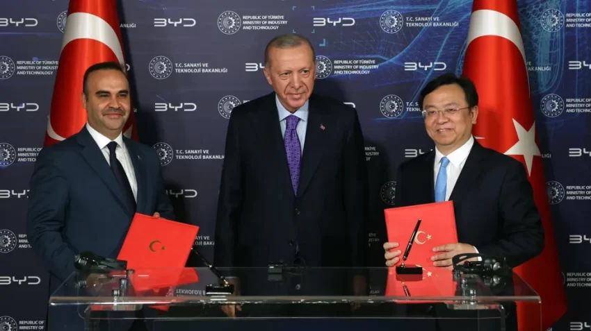 China's leading EV maker, BYD, signs a $1 billion deal to build a manufacturing plant in Turkey, capable of producing 150,000 vehicles annually and creating 5,000 jobs. This move allows BYD to avoid EU tariffs and continues its global expansion.