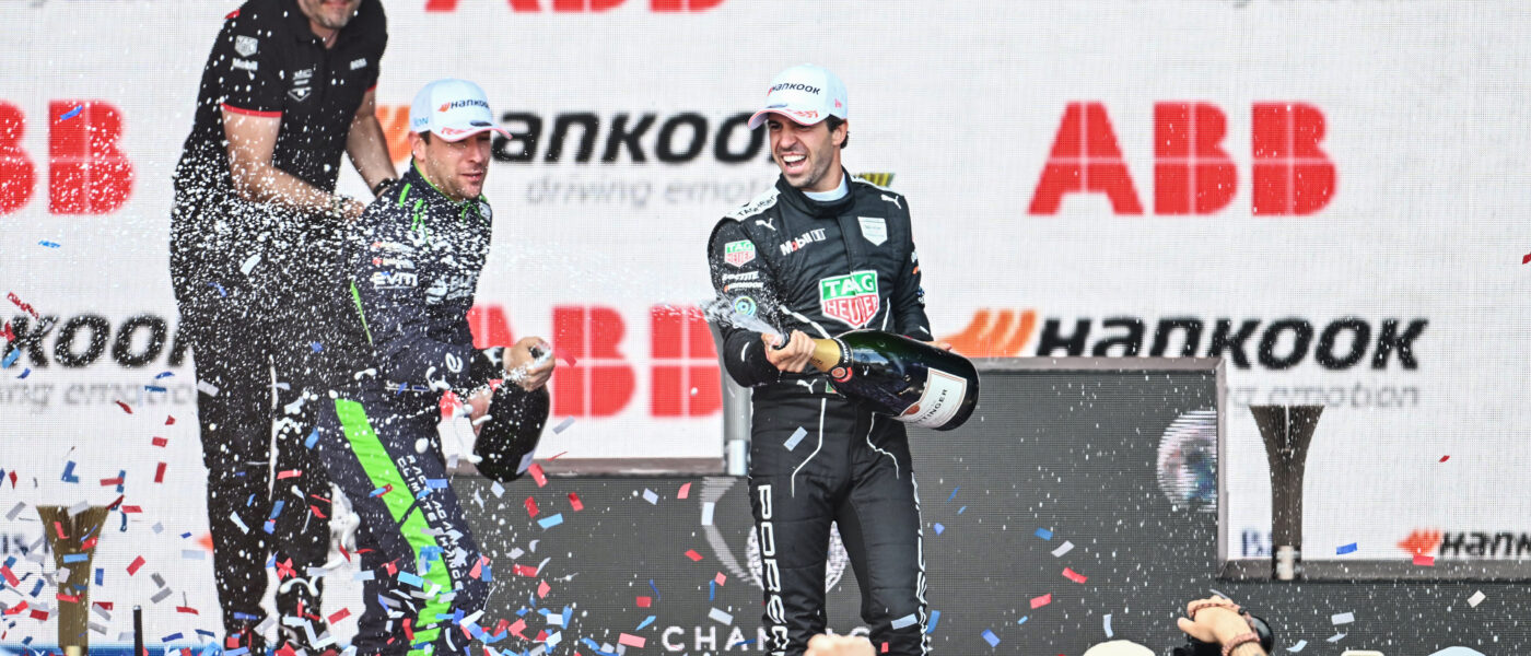 António Félix da Costa delivered a spectacular double victory for TAG Heuer Porsche in Portland, marking his third consecutive win and equalling his 2019 record for the longest win streak in Formula E history.