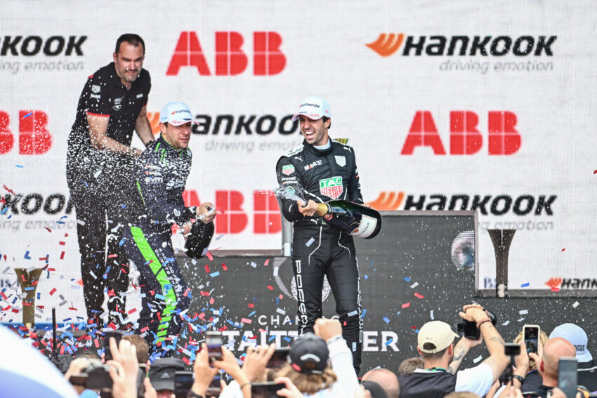 António Félix da Costa delivered a spectacular double victory for TAG Heuer Porsche in Portland, marking his third consecutive win and equalling his 2019 record for the longest win streak in Formula E history.