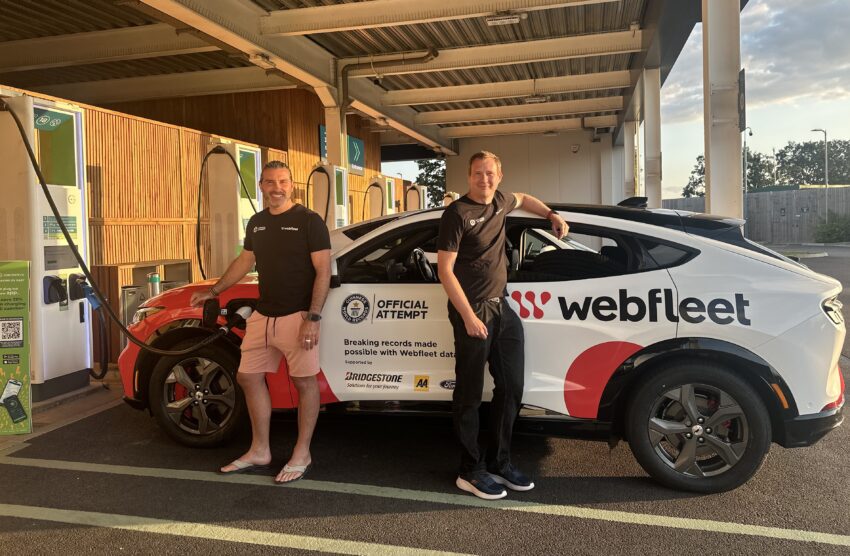 L-R Sam Clarke and Kevin Booker with Mustang Mach-E