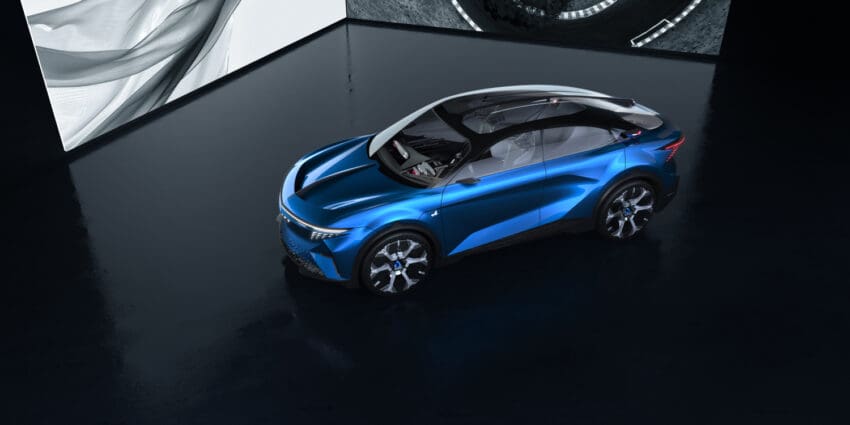 Alpine has shared images of its A390 Beta concept car ahead of the production vehicle’s arrival in 2025.