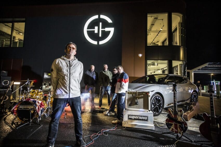 Gridserve has celebrated the opening of its latest Electric Forecourt with an Oasis tribute gig powered entirely by electric cars.