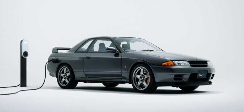 Nissan has revealed an all-electric version of its iconic Skyline R32 GT-R.