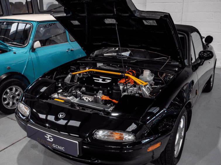 Electrogenic MX-5 engine bay