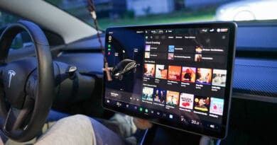 Car touchscreen for in-car entertainment