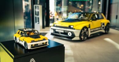 Lego Renault Turbo 5E with full-sized car