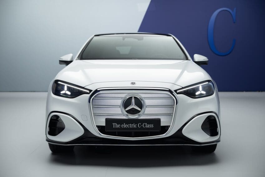 Mercedes C-Class EV front view 