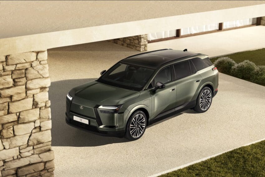 Lexus TZ SUV electric front 3/4 view