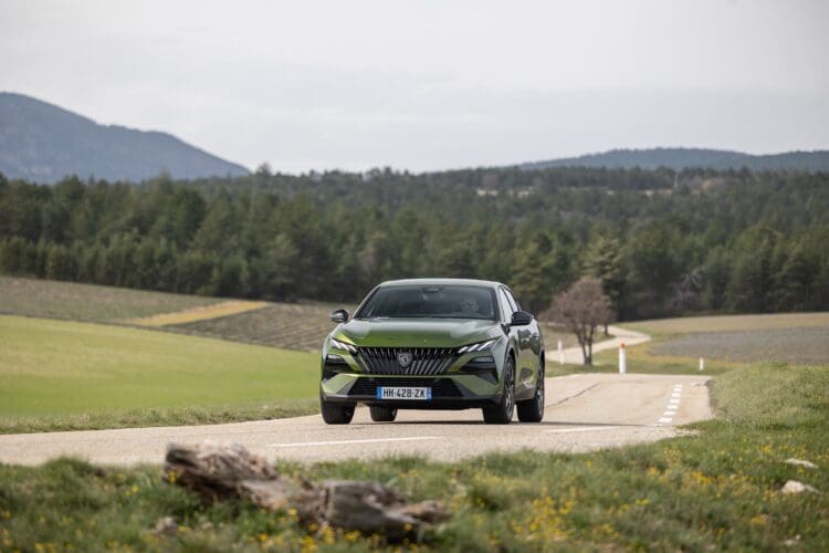 2026 peugeot e-408 review driving image