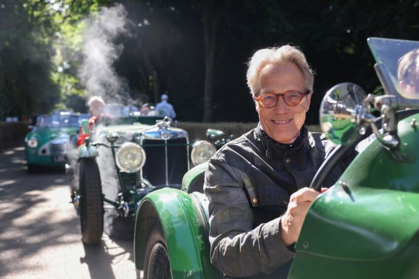 The Duke of Richmond opens the hillclimb at the 2024 Festival of Speed. Ph. by PA Media.
